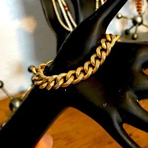 Gold toned chain bracelet